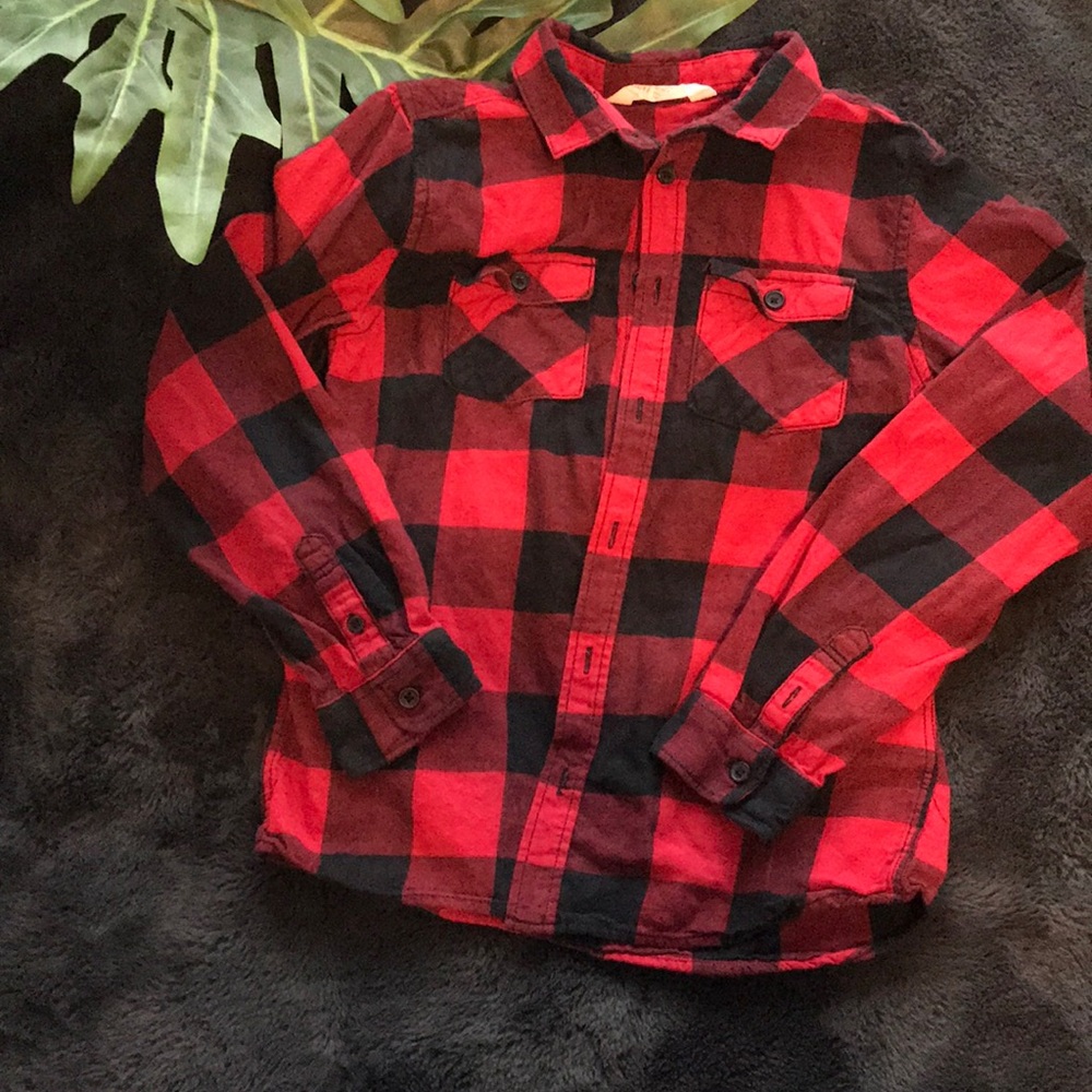 🔥Boys Plaid Button Down🔥